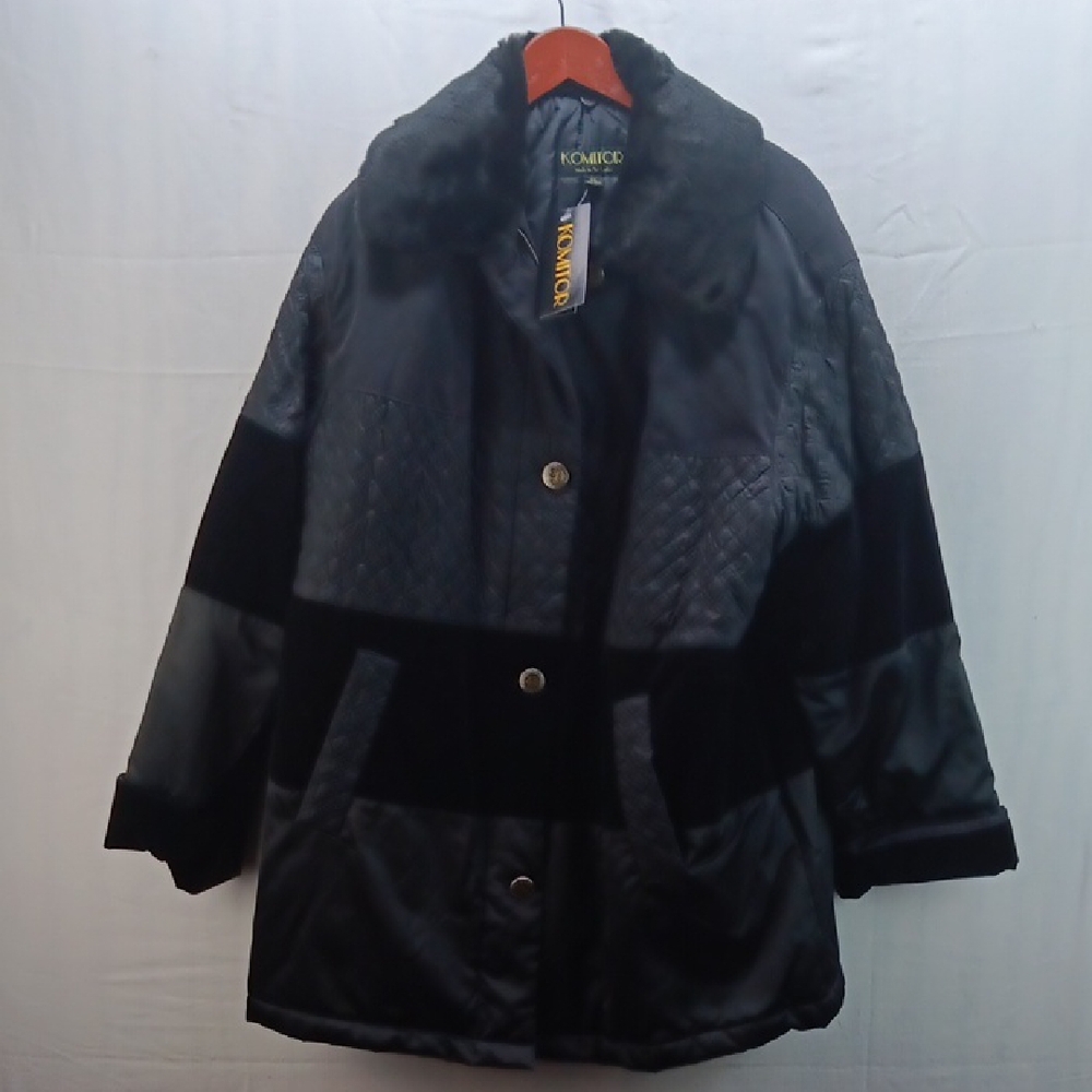 Komitor Women's Black Quilted Puffer Jacket New